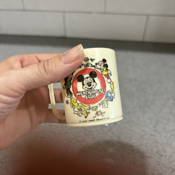 Vintage Disney Kids Cup Plastic Mickey Mouse Club Nostalgia Gift - Picture 5 of 6